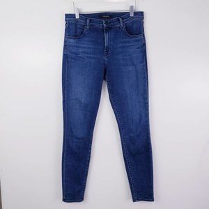 J. Brand High Rise Skinny Stretch Dark Wash Jeans Size 28